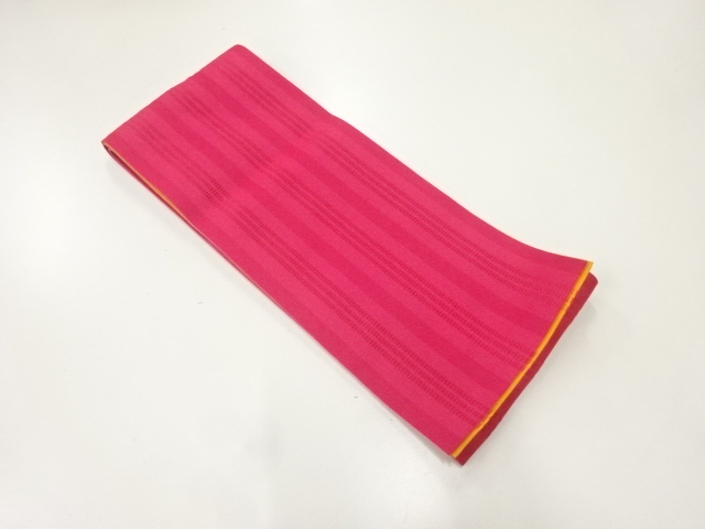 JAPANESE YUKATA OBI / REVERSIBLE / WOVEN STRIPE